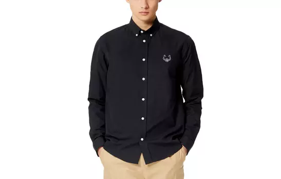 Рубашка мужская Kenzo с вышивкой, черный