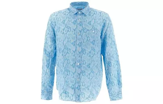 Рубашка мужская Kenzo с узором, синий / белый