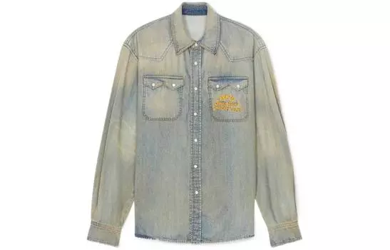 Рубашка мужская Kenzo Logo-embroidered, синий