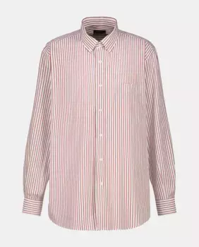 Мужская рубашка классического кроя больших размеров Dustin, гранатовый красный