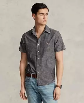 Мужская рубашка классического кроя из шамбре Polo Ralph Lauren