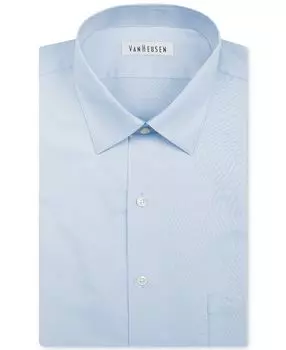 Мужская рубашка классического кроя с узором елочка Van Heusen, мульти