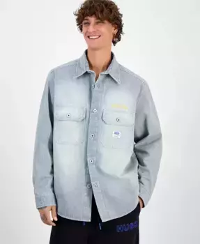 Мужская рубашка-куртка Ebolt Hugo Boss, синий