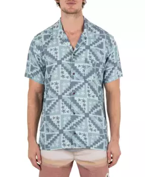 Мужская рубашка Laguna Camp с коротким рукавом Hurley, зеленый