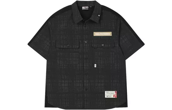 Мужская рубашка Maison Mihara Yasuhiro X темно-черного цвета Fila, черный