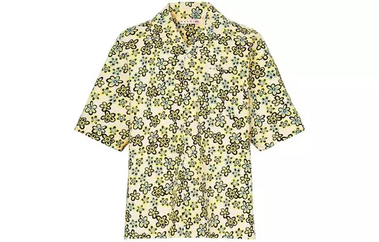 Мужская рубашка Marni Co-Branding, цвет молочно-белый Uniqlo, слоновая кость