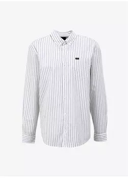 Мужская рубашка масляно-зеленого цвета Regular Fit L880201934A61 Рубашка с длинным рукавом Lee