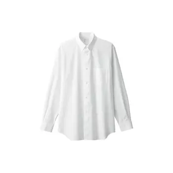 Мужская рубашка Muji на пуговицах с длинными рукавами, синий