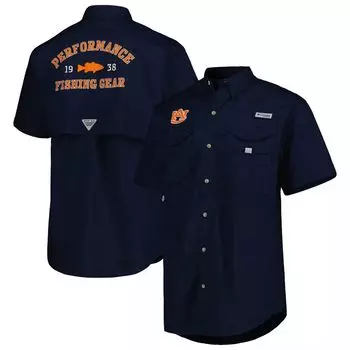 Мужская рубашка на пуговицах Columbia Navy Auburn Tigers Bonehead