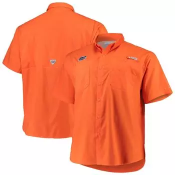Мужская рубашка на пуговицах Columbia Orange Florida Gators Big & Tall Collegiate Tamiami