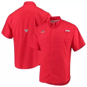 Мужская рубашка на пуговицах Columbia Red Georgia Bulldogs Team PFG Tamiami Omni-Shade