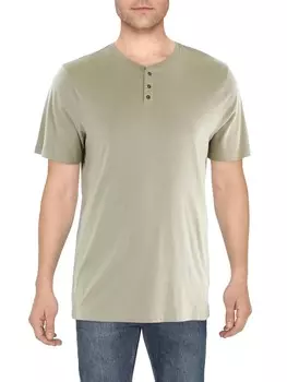 Мужская рубашка на пуговицах из органического хлопка с круглым вырезом Cotton On, бежевый