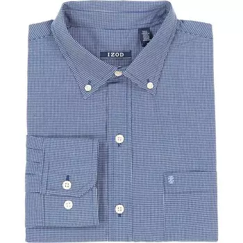 Мужская рубашка на пуговицах IZOD Classic, цвет Estate Blue Check