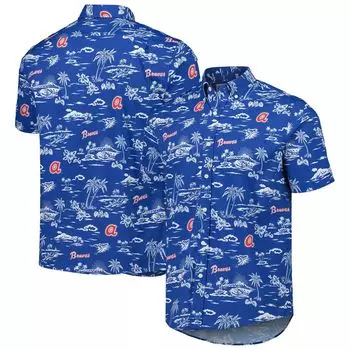 Мужская рубашка на пуговицах Reyn Spooner Blue Atlanta Braves Kekai