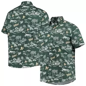 Мужская рубашка на пуговицах Reyn Spooner Green Oakland Athletics Kekai