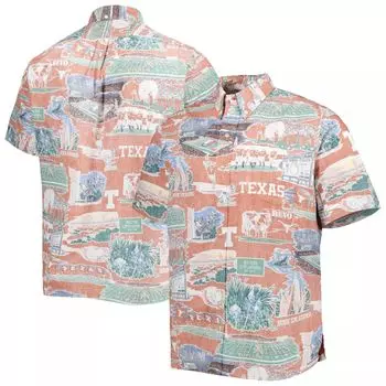 Мужская рубашка на пуговицах Reyn Spooner Texas Orange Texas Longhorns Scenic