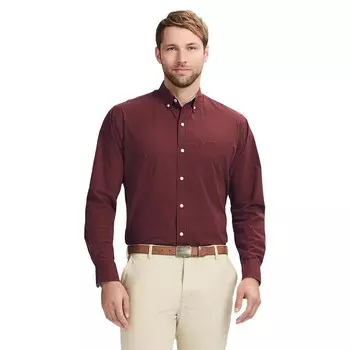 Мужская рубашка на пуговицах с длинным рукавом IZOD Performance Comfort, цвет Gingerbread