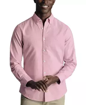 Мужская рубашка на пуговицах с длинным рукавом Charles Tyrwhitt, фиолетовый