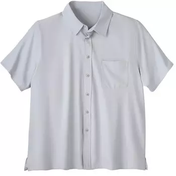 Мужская рубашка на пуговицах с короткими рукавами Kingsize для больших и высоких размеров KingSize, цвет Ash Grey