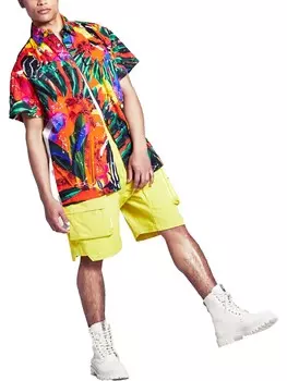 Мужская рубашка на пуговицах с украшенными карманами And Now This, цвет True Pumpkin