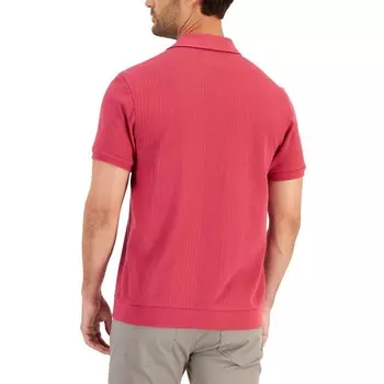 Мужская рубашка на пуговицах в рубчик на пуговицах Alfani, цвет Medium Pink Dahlia