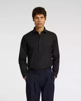 Мужская рубашка облегающего кроя Selected, черный