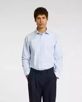 Мужская рубашка облегающего кроя Selected, голубой