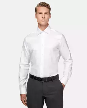 Мужская рубашка обычного кроя Boggi Milano, белый