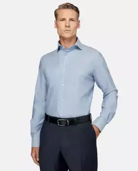 Мужская рубашка обычного кроя Boggi Milano, голубой