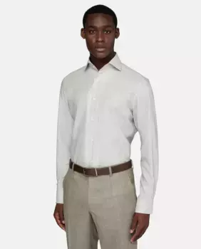 Мужская рубашка обычного кроя Boggi Milano, серый