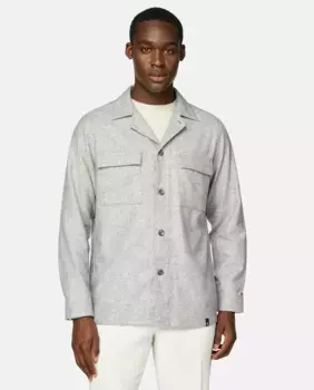 Мужская рубашка обычного кроя Boggi Milano, серый