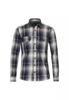 Мужская рубашка однотонного повседневного кроя CASAMODA, зеленый