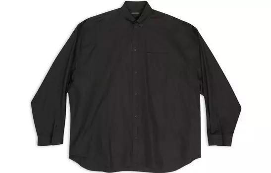 Мужская рубашка оверсайз Balenciaga, черный