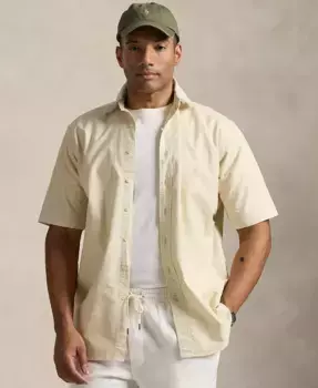 Мужская рубашка Oxford Big & Tall с минеральной окраской Polo Ralph Lauren, коричневый/бежевый