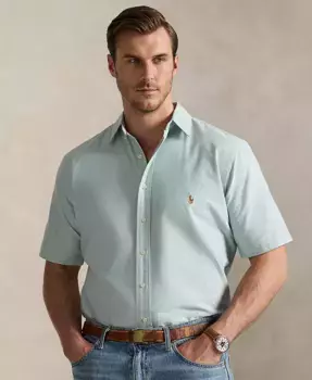 Мужская рубашка Oxford больших размеров Polo Ralph Lauren, зеленый