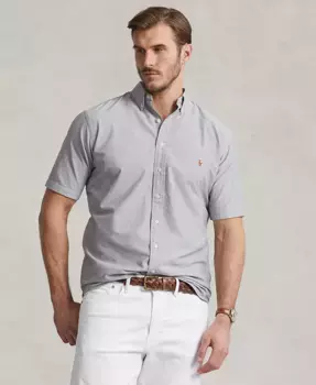 Мужская рубашка Oxford больших размеров Polo Ralph Lauren, серый