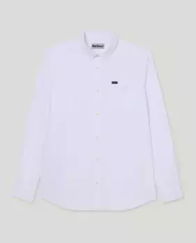 Мужская рубашка oxford гладкая Barbour, белый