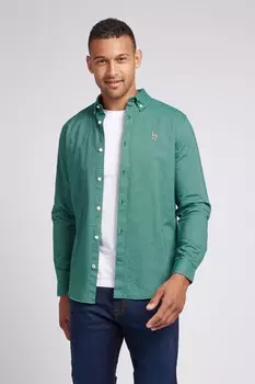 Мужская рубашка оксфорд персикового цвета U.S. Polo Assn, зеленый