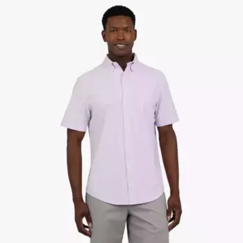 Мужская рубашка Оксфорд с коротким рукавом из ткани Chaps, цвет orchid bloom