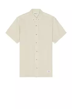 Мужская рубашка оксфорд с коротким рукавом на работе Rolla'S, серый