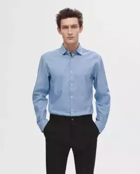 Мужская рубашка-оксфорд Selected, синий