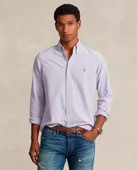 Мужская рубашка-оксфорд стандартного кроя Polo Ralph Lauren, сиреневый