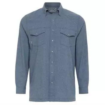 Мужская рубашка Pearl Snap в Deep Water GameGuard