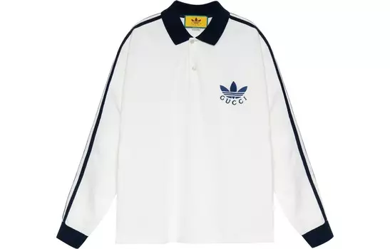 Мужская рубашка поло Adidas X ADIDAS белая Gucci, белый