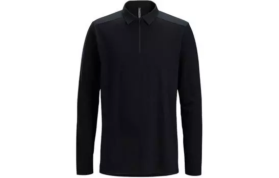 Рубашка-поло мужская Arcteryx флисовая, черный