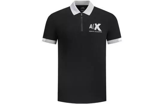 Мужская рубашка-поло ARMANI EXCHANGE, цвет Black