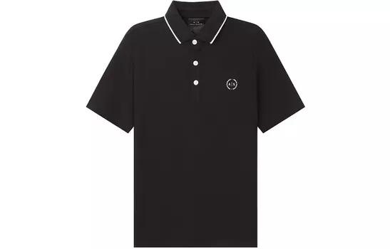 Мужская рубашка-поло ARMANI EXCHANGE, цвет Black