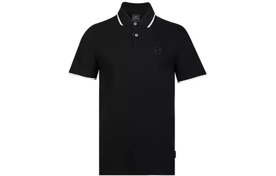 Мужская рубашка-поло ARMANI EXCHANGE, цвет Black