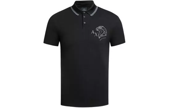 Мужская рубашка-поло ARMANI EXCHANGE, цвет Black