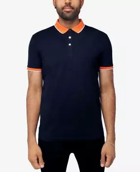 Мужская рубашка поло basic comfort с окантовкой X-Ray, мульти